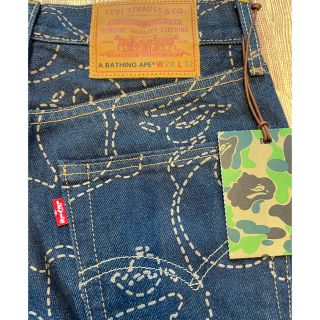 アベイシングエイプ(A BATHING APE)のBAPE X LEVI’S CAMO 501 '93 MODEL W28(デニム/ジーンズ)