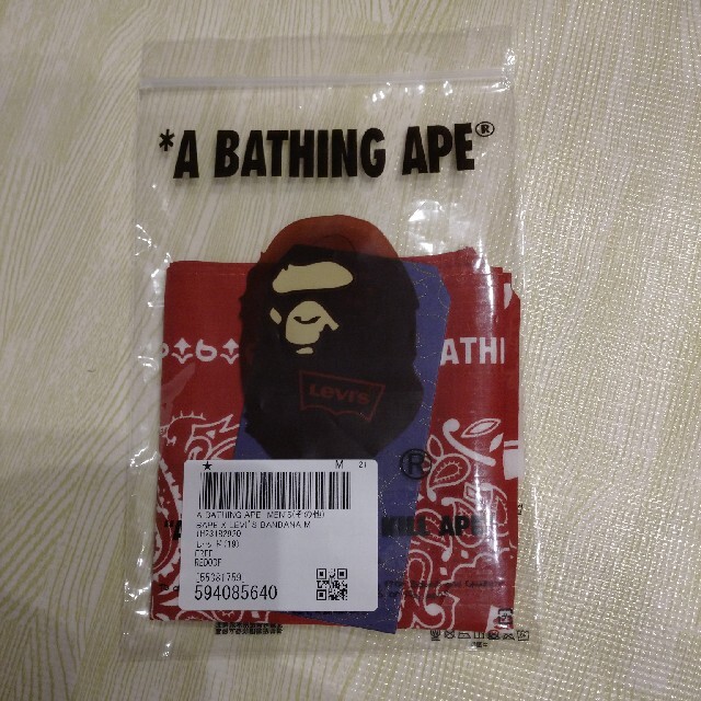 A BATHING APE BAPE X LEVI’S バンダナ赤