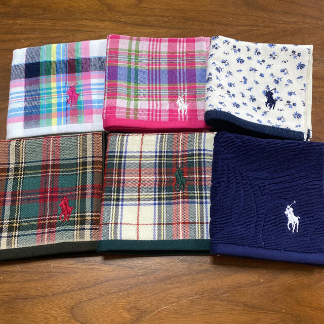 Ralph Lauren(ラルフローレン)のyuxki様専用　3 ラルフローレン　ハンカチ　6枚セット レディースのファッション小物(ハンカチ)の商品写真