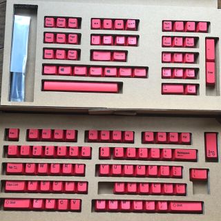 REALFORCE R2英語配列 交換用カラーキートップセット(赤) (PC周辺機器)