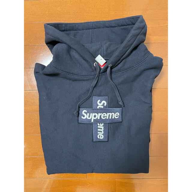 未使用/正規品 Supreme CrossBox Logo Hoodie M