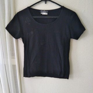 サルヴァトーレフェラガモ(Salvatore Ferragamo)のサルヴァトーレ・フェラガモ半袖Tシャツ　ブラック(Tシャツ(半袖/袖なし))