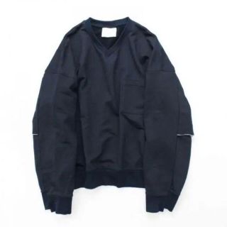 コモリ(COMOLI)のstein DIVIDE SLEEVE V NECK SWEAT LS(スウェット)