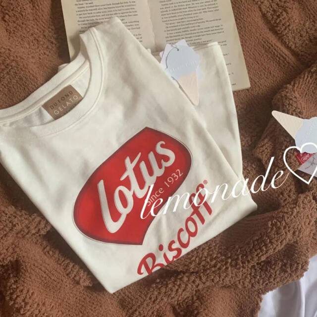 gelato pique(ジェラートピケ)のLOTUS♡ワンポイントTシャツ♡ロータス レディースのルームウェア/パジャマ(ルームウェア)の商品写真