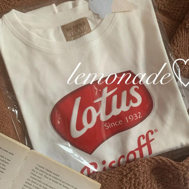 gelato pique(ジェラートピケ)のLOTUS♡ワンポイントTシャツ♡ロータス レディースのルームウェア/パジャマ(ルームウェア)の商品写真