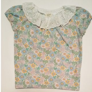 キッズズー(kid’s zoo)のトップス 95cm 花柄 Tシャツ ブラウス キッズズー(Tシャツ/カットソー)