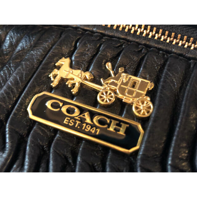 COACH(コーチ)の【正規品】COACH⭐︎マディソン⭐︎ギャザードレザーバッグ レディースのバッグ(トートバッグ)の商品写真