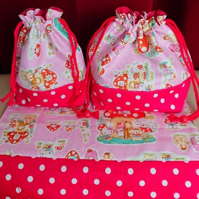 お弁当袋&巾着袋&ランチョンマット】3点セット☆入園・入学準備
