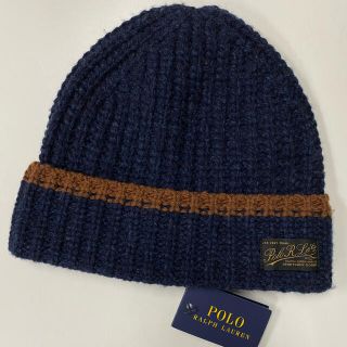 ポロラルフローレン(POLO RALPH LAUREN)のラルフローレン   ニットキャップ　　ネイビー系(ニット帽/ビーニー)