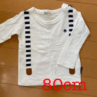 ポロラルフローレン(POLO RALPH LAUREN)のポロベビー　ロンT ホワイト　Tシャツ　長袖　80 ホワイト　トミー　ベビー　(シャツ/カットソー)