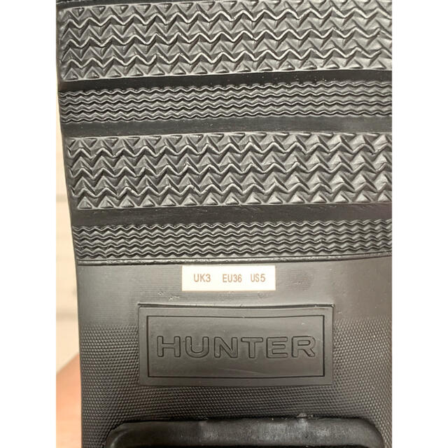 HUNTER(ハンター)の☆新品　未使用　HUNTERレインブーツ　ブラック レディースの靴/シューズ(レインブーツ/長靴)の商品写真