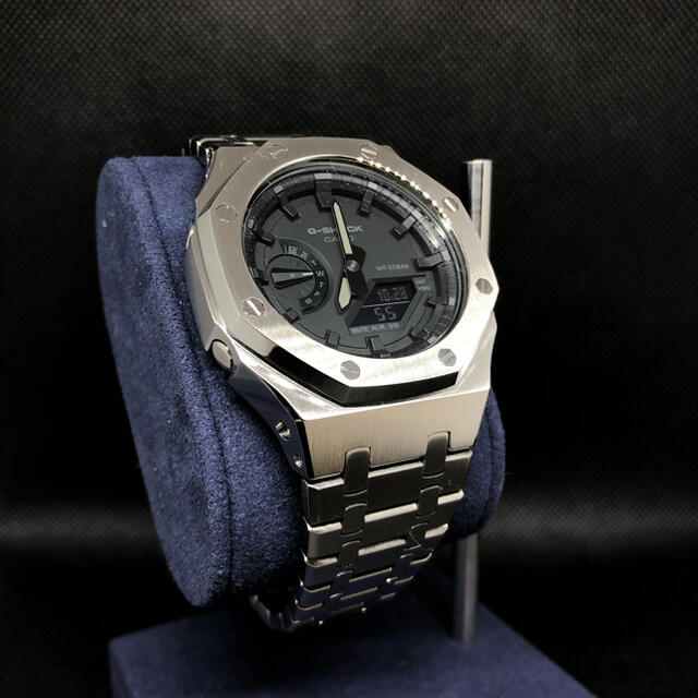 GSHOCKGA-2100本体付き ステンレスベルトセット カシオーク カスタム Gショック