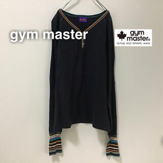 ジムマスター(GYM MASTER)のgym master ジムマスター　長袖　ロングスリーブ　ボタン　ブラック　黒(Tシャツ/カットソー(七分/長袖))