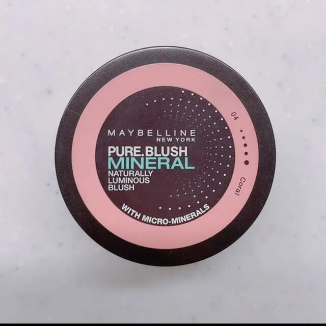 MAYBELLINE(メイベリン)のメイベリン ピュアミネラル チーク 04 コーラル コスメ/美容のベースメイク/化粧品(チーク)の商品写真