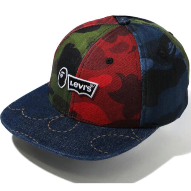 BAPE LEVI'S MULTICOLOR CAMO CAP 新品