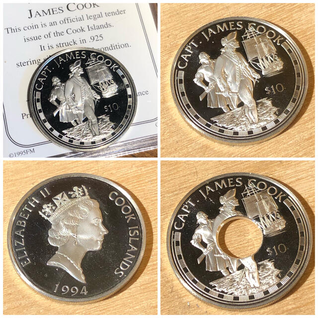 銀貨 クック諸島 コインリング silver925% 指輪 外国コイン
