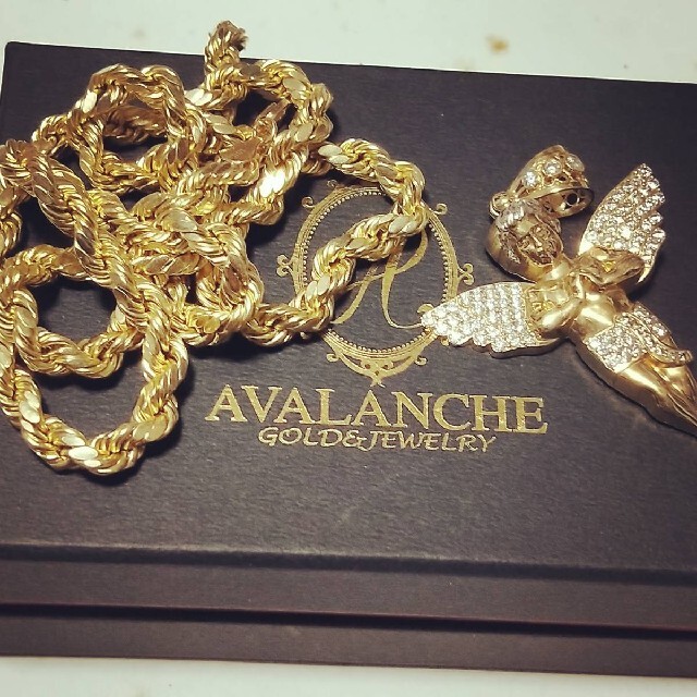 AVALANCHE アヴァランチ アバランチ 10k k10 10金 YG ネッ メンズのアクセサリー(ネックレス)の商品写真