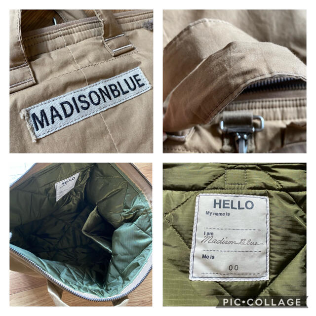 MADISONBLUE(マディソンブルー)の希少【MADISONBLUE 】HELMET BAG WAXED CLOTH レディースのバッグ(トートバッグ)の商品写真