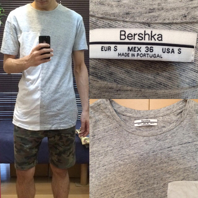 Bershka(ベルシュカ)の美品Bershkaロング丈Tシャツ送料込 メンズのトップス(Tシャツ/カットソー(半袖/袖なし))の商品写真