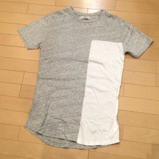 ベルシュカ(Bershka)の美品Bershkaロング丈Tシャツ送料込(Tシャツ/カットソー(半袖/袖なし))