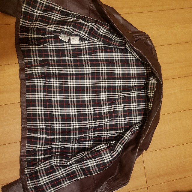 BURBERRY BLACK LABEL(バーバリーブラックレーベル)のバーバリー　レザー　ライダース メンズのジャケット/アウター(レザージャケット)の商品写真