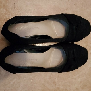 レディース　パンプス　Ｍサイズ　ＥＥＥ　3Ｅ　幅広　黒　靴(ハイヒール/パンプス)