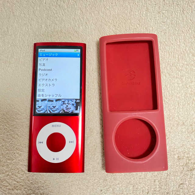 Apple(アップル)のiPod nano Red 16GB スマホ/家電/カメラのオーディオ機器(ポータブルプレーヤー)の商品写真