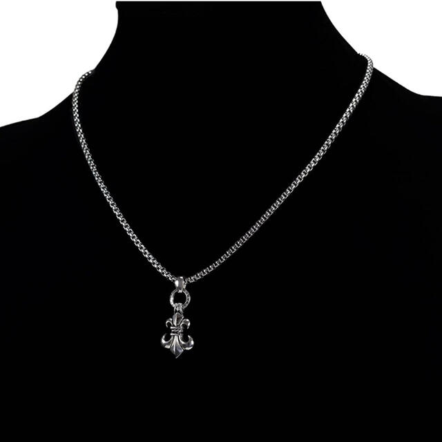 Chrome Hearts - フレアネックレス ユリ百合の紋章 メンズ Chrome Hearts - フレアネックレス ユリ百合の紋章 メンズ