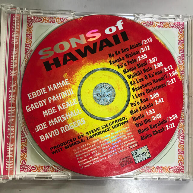 SONS OF HAWAII エンタメ/ホビーのCD(ワールドミュージック)の商品写真