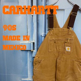 カーハート(carhartt)の希少 90s メキシコ製 カーハート オーバーオール サロペット ダブルニー (サロペット/オーバーオール)