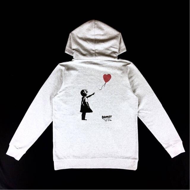 新品 韓国ファッション BANKSY ストリート バック プリント パーカー