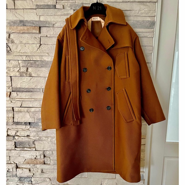 N°21 - 本日限定!ヌメロヴェントゥーノ コート NO.21 美品 ロゴボタン