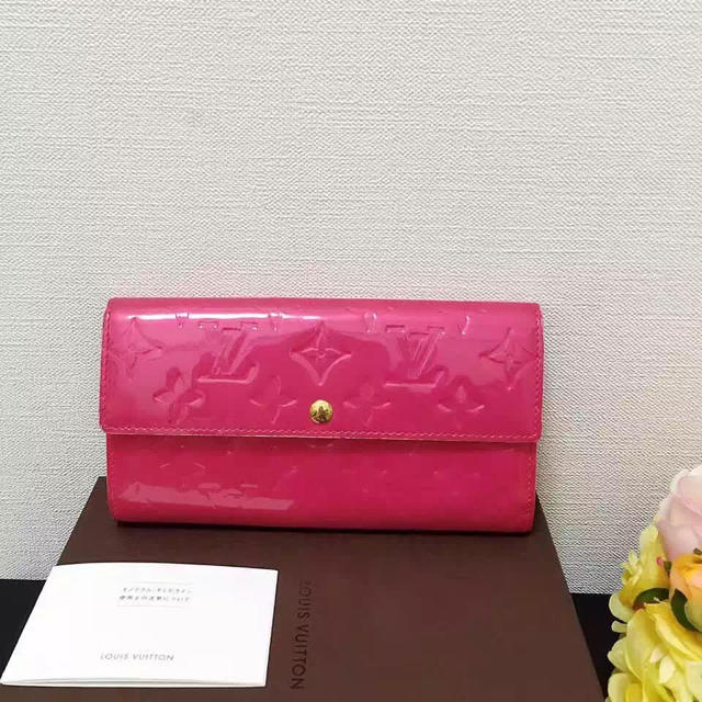 最終価格　LOUIS VUITTON ルイヴィトン　ダミエ　珍しいピンク　長財布