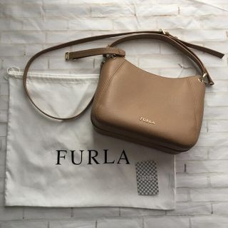 フルラ(Furla)の美品　FURLA フルラ  2way ショルダーバッグ 茶色　ベージュ(ショルダーバッグ)