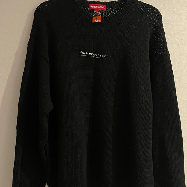 Supreme Fuck Everybody Sweater 黒 M