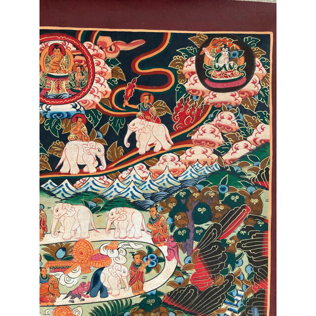 チベット タンカ - 工芸品 チベット タンカ - 工芸品