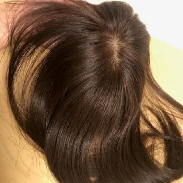 高価値 ✨人毛100%✨自然な前髪生え際 薄毛対策 【ナチュラルブラウン