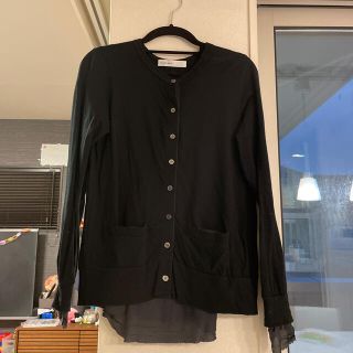 サカイラック(sacai luck)のうみ様専用　sacai luck コットンカーディガン（黒　サイズ1）(カーディガン)