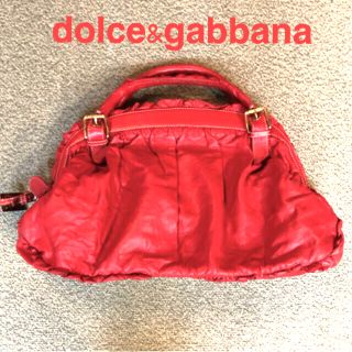 ドルチェアンドガッバーナ(DOLCE&GABBANA)の断捨離セール　dolce&gabbana ドルガバ　フリルトートバッグ　レッド(ハンドバッグ)