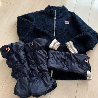 フィラ(FILA)のFILAボアジャケット&ネックウォーマー&レッグウォーマー3点セット(ウェア)