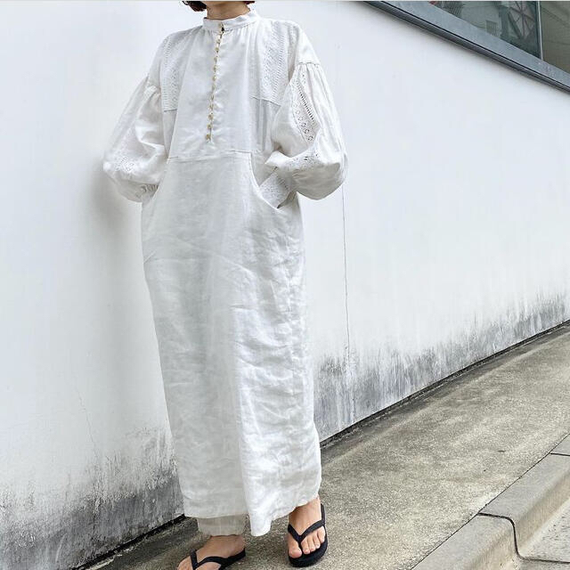 【holiday】heavy linen dress