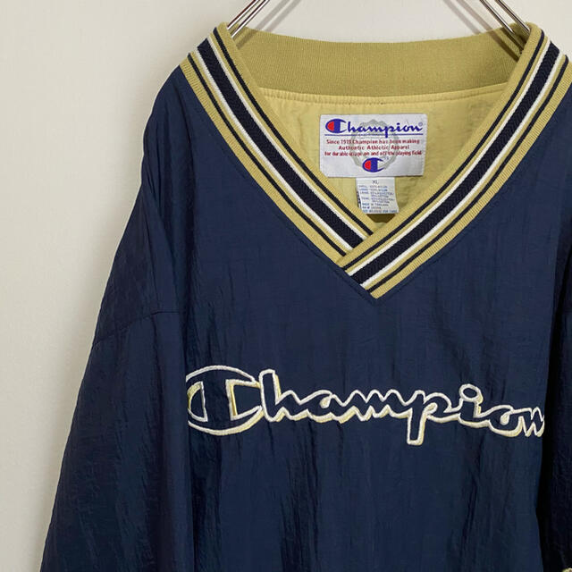 Champion - チャンピオン プルオーバー ナイロン Vネック ビンテージ ...