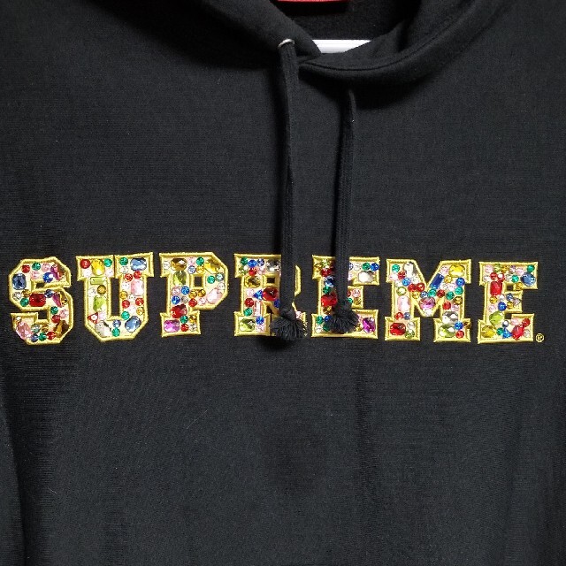 Supreme　Jewels Hooded　パーカー　Ｓ　ブラック　キラキラ 1