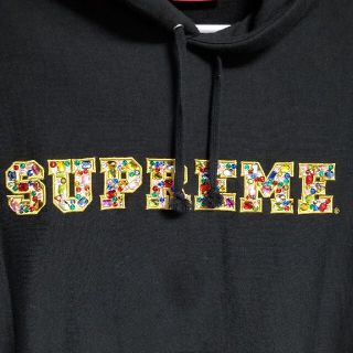 Supreme - Supreme Jewels Hooded パーカー S ブラック キラキラの ...