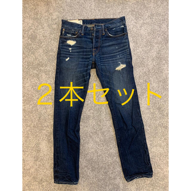 Abercrombie&Fitch(アバクロンビーアンドフィッチ)の専用★アバクロ　デニム　ジーンズ　ダメージ　メンズ メンズのパンツ(デニム/ジーンズ)の商品写真