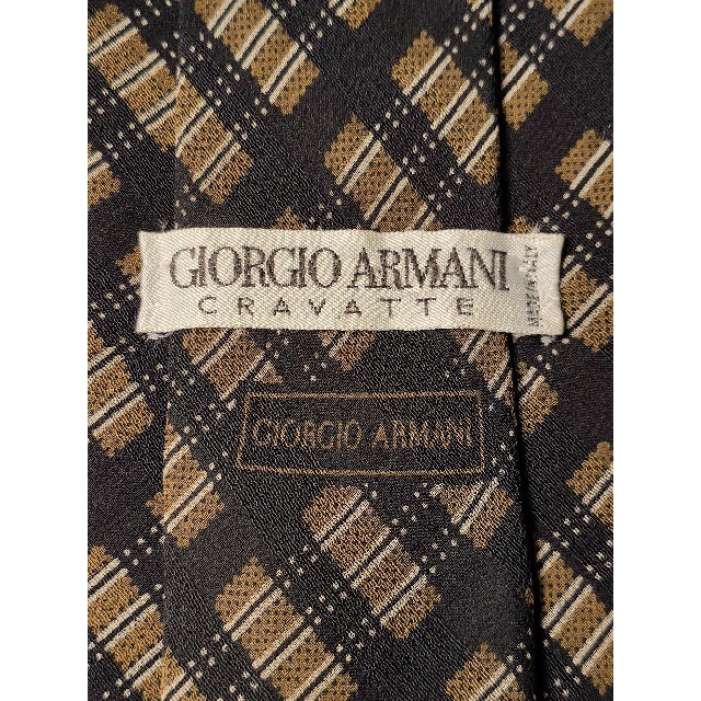 Giorgio Armani(ジョルジオアルマーニ)の【GIORGIO ARMANI】美品　ネクタイ　シックなチェック柄 メンズのファッション小物(ネクタイ)の商品写真