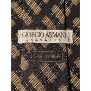 ジョルジオアルマーニ(Giorgio Armani)の【GIORGIO ARMANI】美品　ネクタイ　シックなチェック柄(ネクタイ)