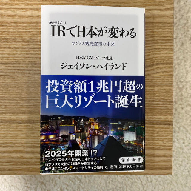 ＩＲ〈統合型リゾート〉で日本が変わる カジノと観光都市の未来 エンタメ/ホビーの本(文学/小説)の商品写真