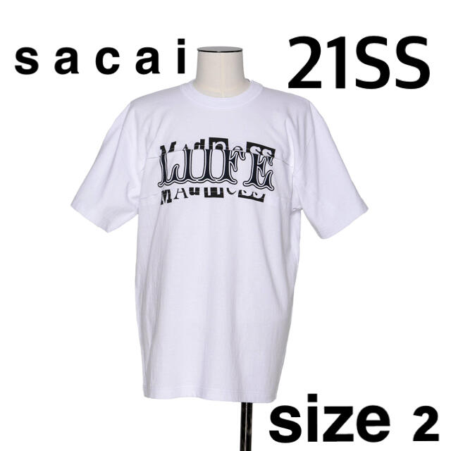 21SS sacai Archive Mix T-Shirt White 2即完売