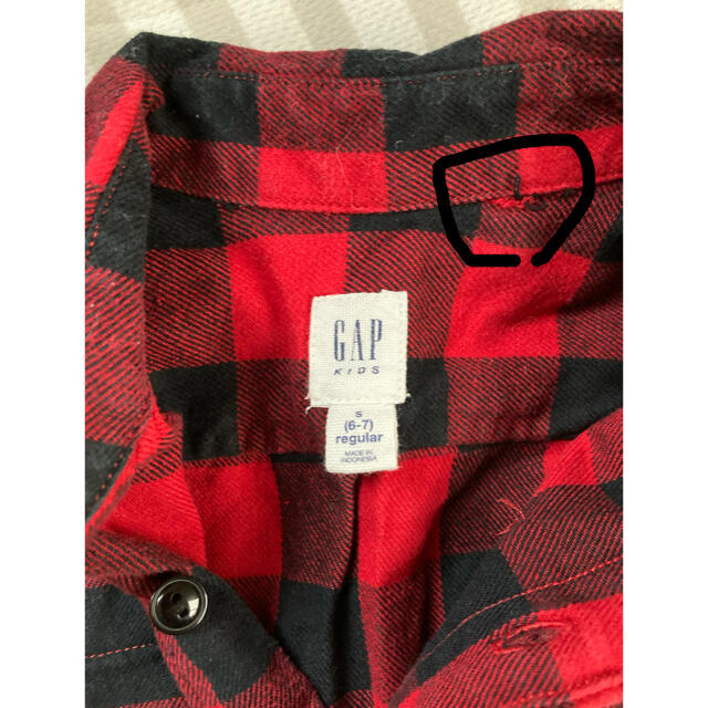 GAP Kids(ギャップキッズ)のGAPキッズ シャツSサイズ 120cm キッズ/ベビー/マタニティのキッズ服男の子用(90cm~)(ジャケット/上着)の商品写真